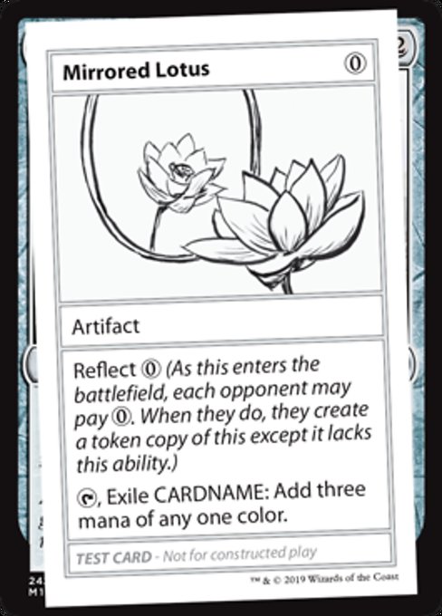 ■エンブレムあり■《Mirrored Lotus》[Mystery Booster Playtest Cards] 茶R